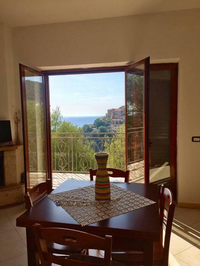 Ferienwohnung Terrazza Sul Mare Pisciotta - Palinuro Exterior foto