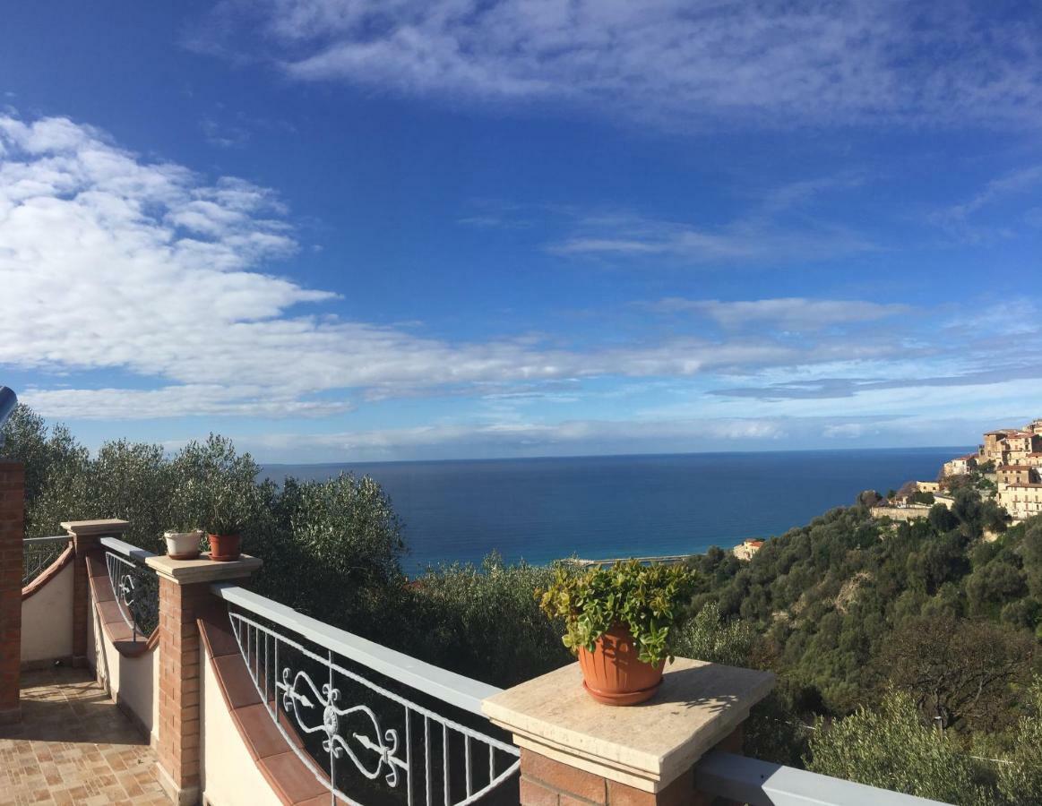 Ferienwohnung Terrazza Sul Mare Pisciotta - Palinuro Exterior foto